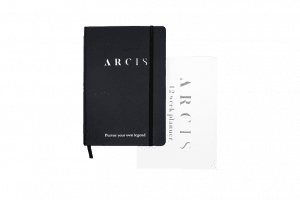 Arcis Journal Writing Notebook Black & 12week Planner poster
