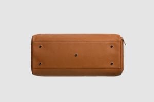 Arcis Weekender Travel Bag Leather Brown Studs