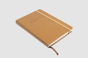 Arcis Notebook A5 Brown Angled