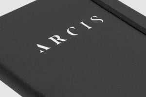 Arcis Notebook A5 Black Close Up
